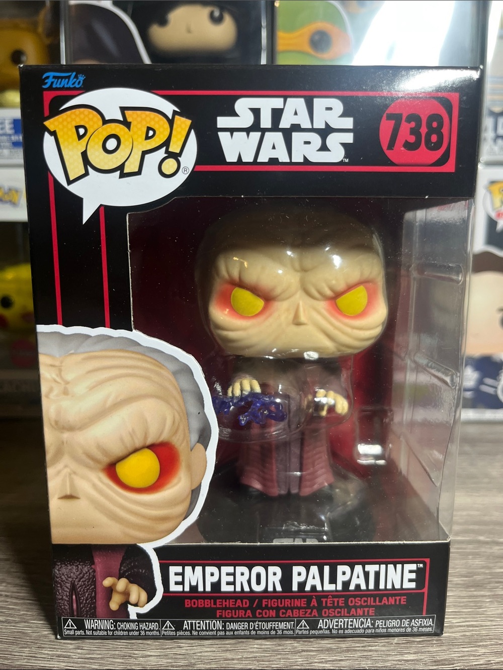 Funko Pop! Star Wars Emperor Palpatine - Yellow & Red Eyes